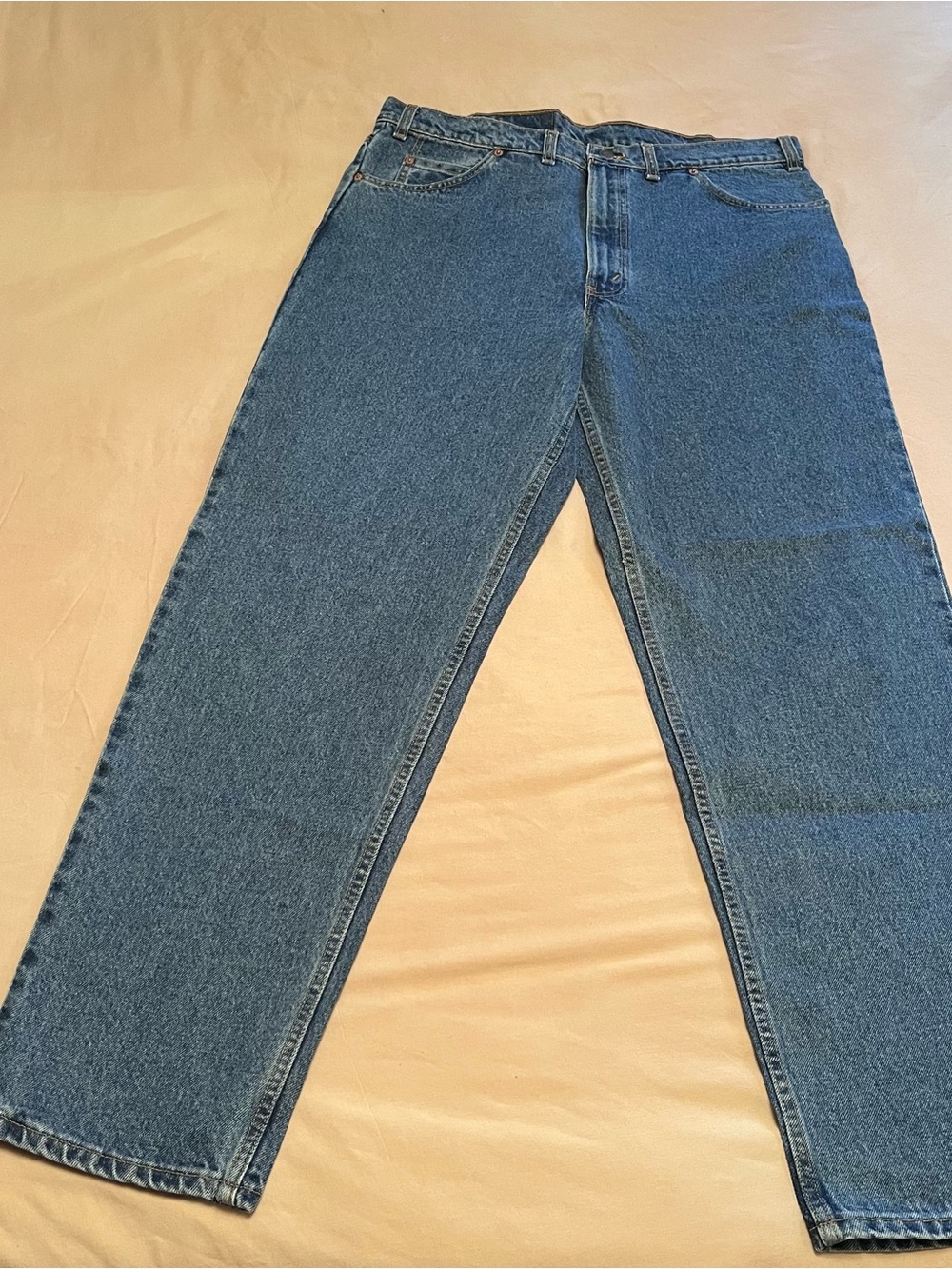 Levi's Irregular Men's 634 Relaxed Fit Straight Leg Blue Denim Jeans Size 38